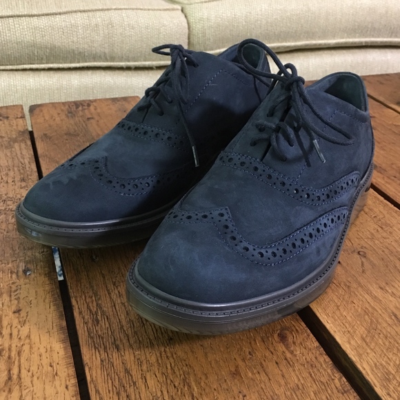 hush puppies navy blue